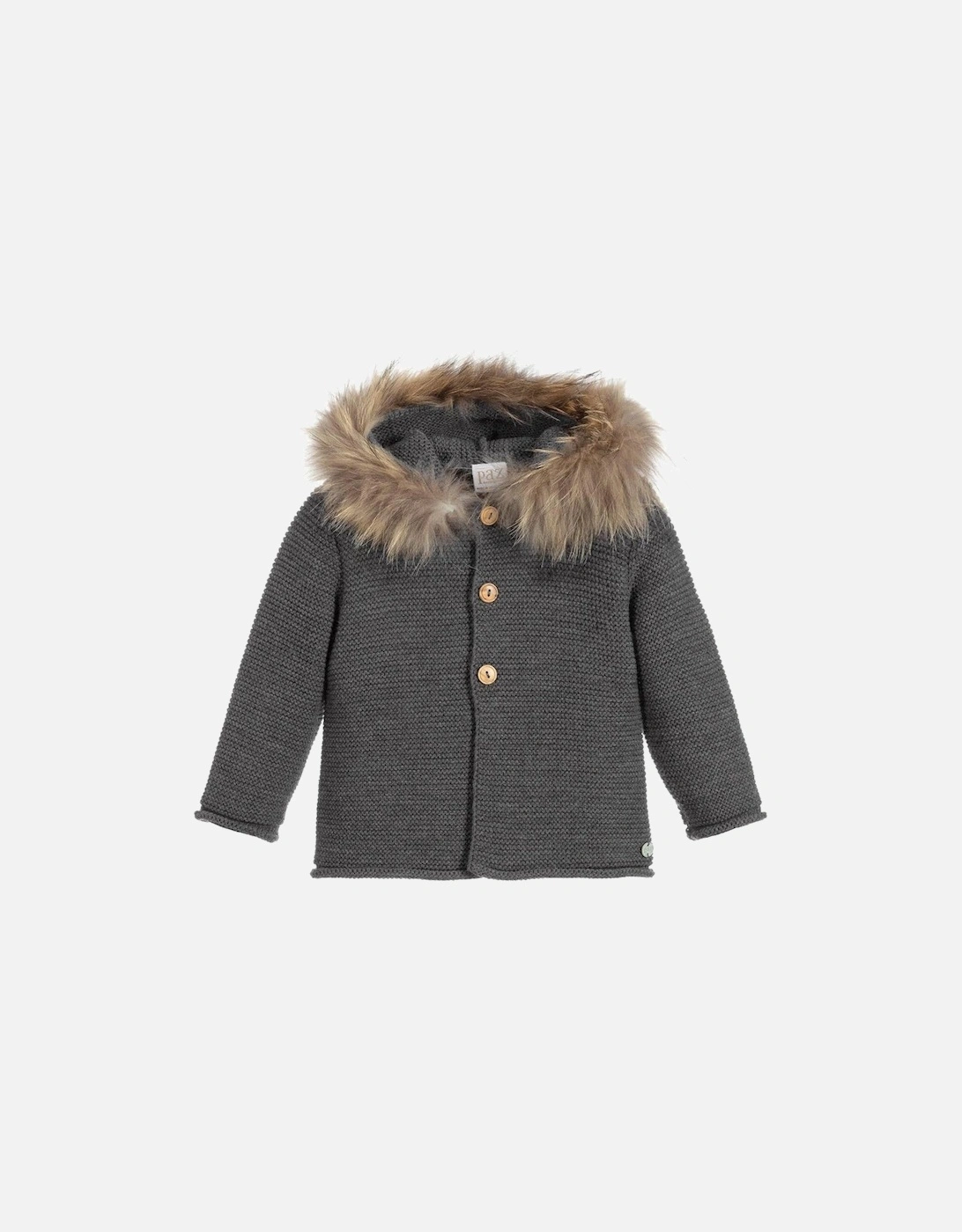 Baby Boys Grey 'Orion' Knit Coat, 4 of 3