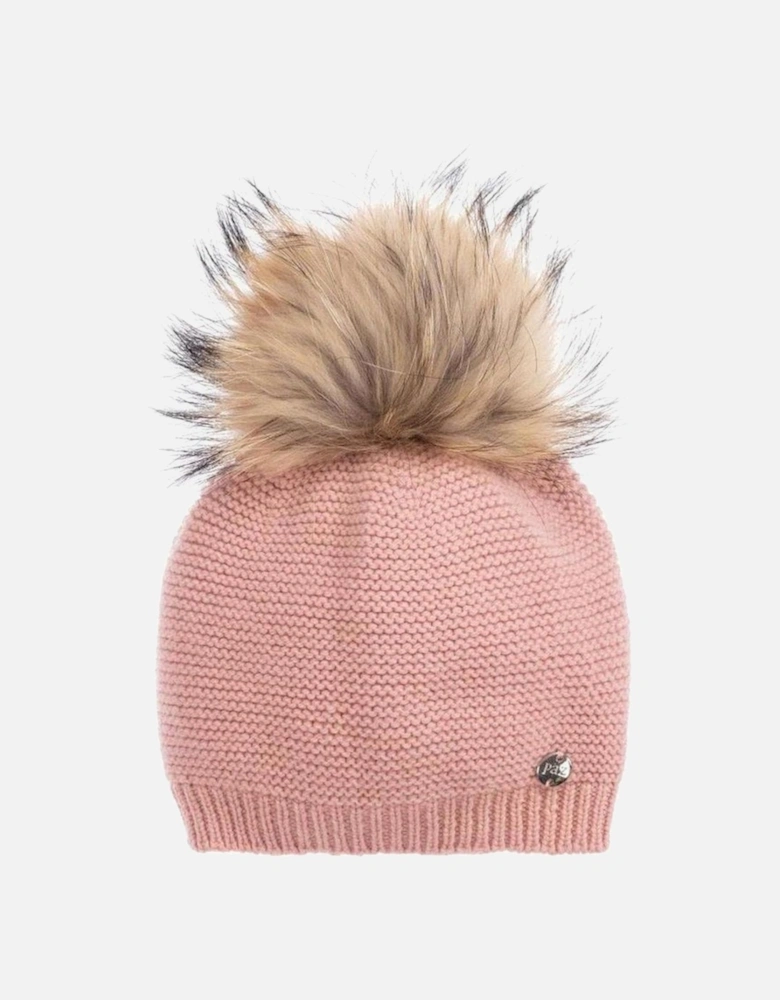 Baby Girls Mist Pink Orion Knit Hat