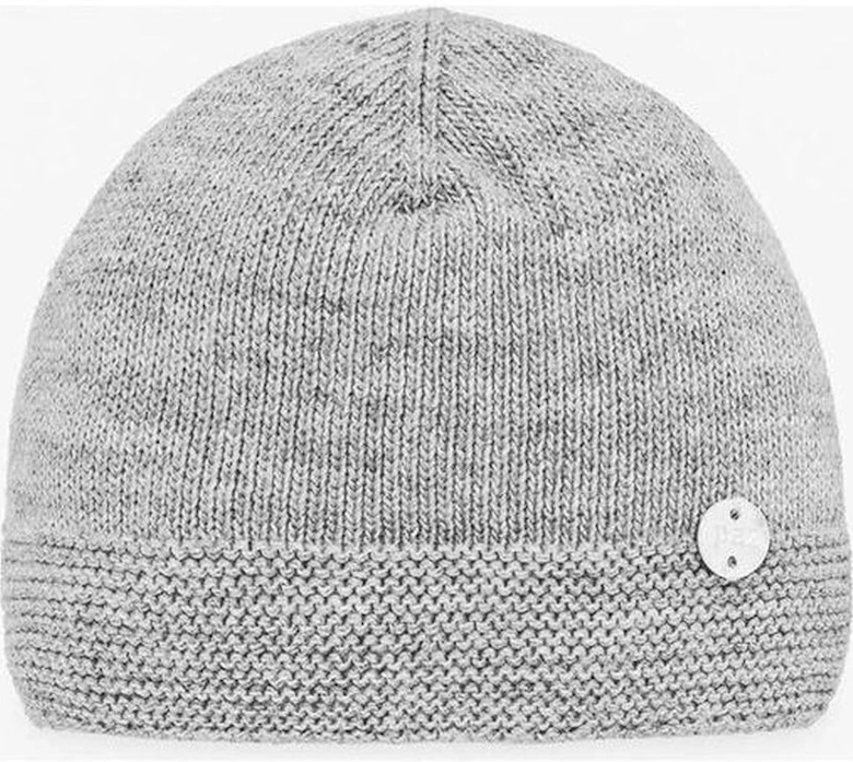 Pale Grey 'Saturno' Knit Hat