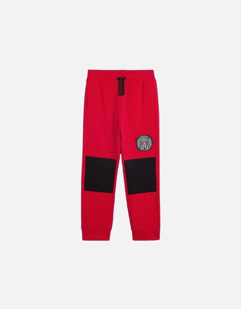 Boys Red Joggers