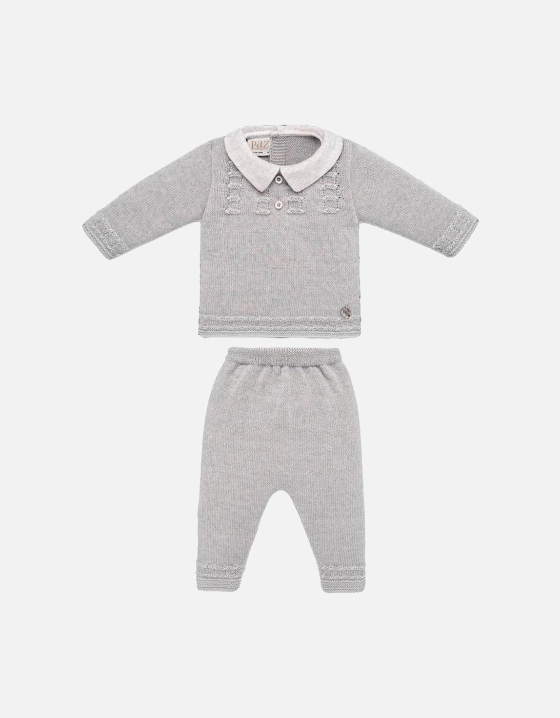 Baby Boys Grey 'Perseo' Knitted Set, 4 of 3