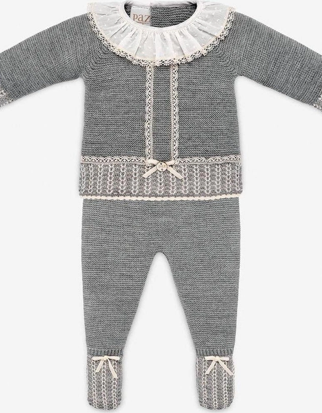 Baby Grey 'Saturno' Knitted Set, 7 of 6