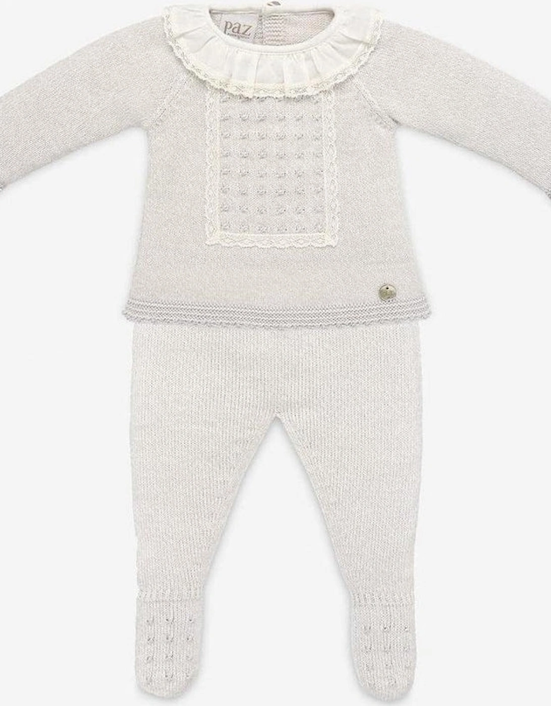 Baby Pale Grey 'Perseo' Knitted Set, 7 of 6