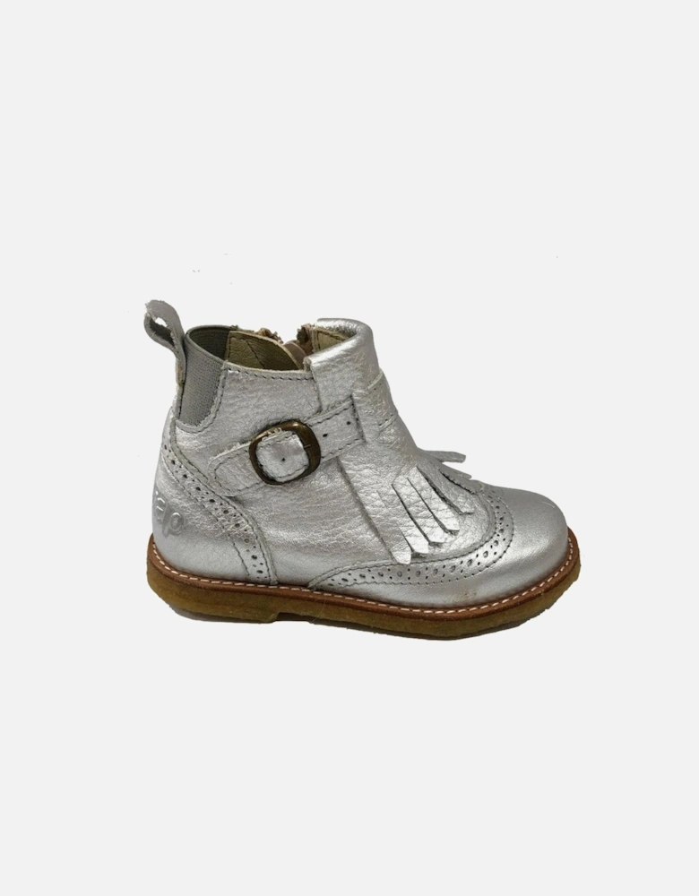 Silver Ankle Boot