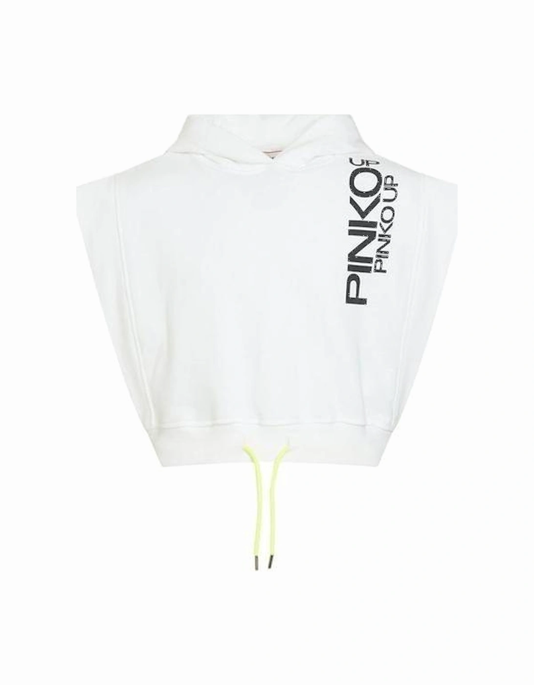 Girls White Cropped Hoodie, 4 of 3