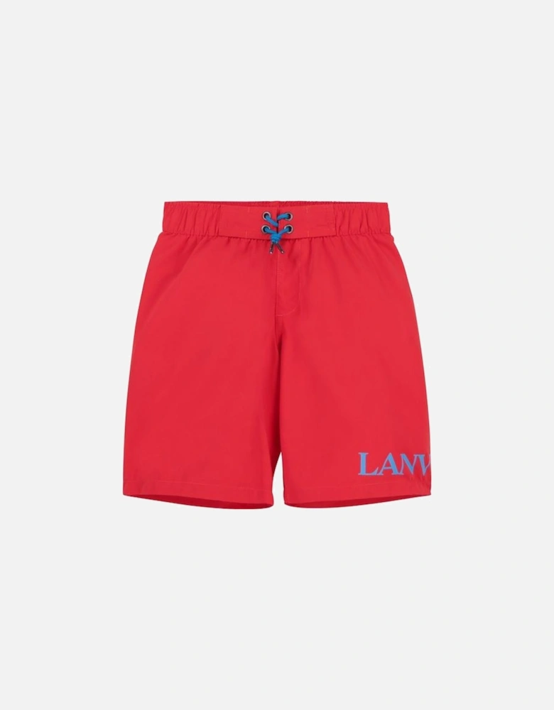 Boys Red Swimming Shorts