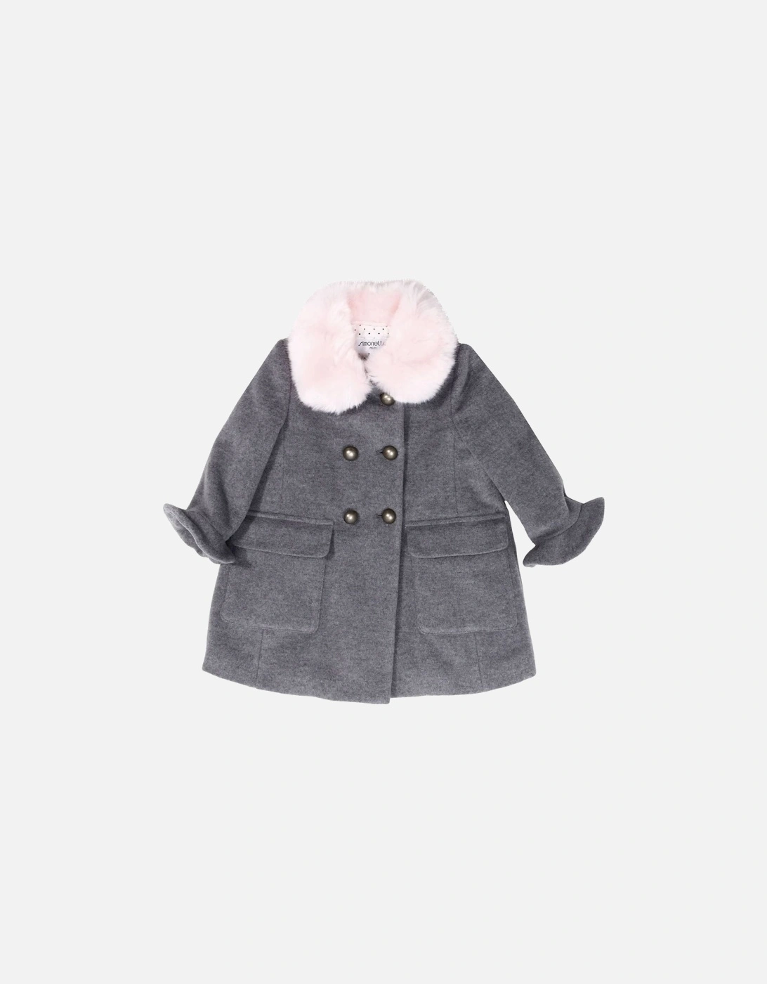 Girl Grey Wool Coat