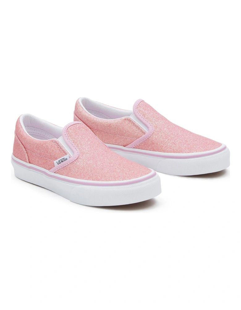 Kids Girls Classic Slip-On Trainers - Pink