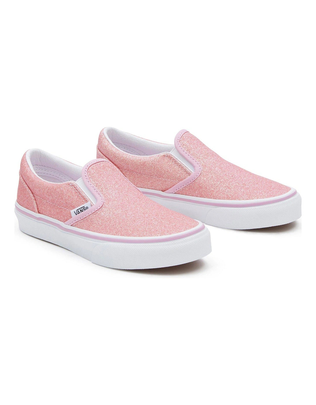 Kids Girls Classic Slip-On Trainers - Pink