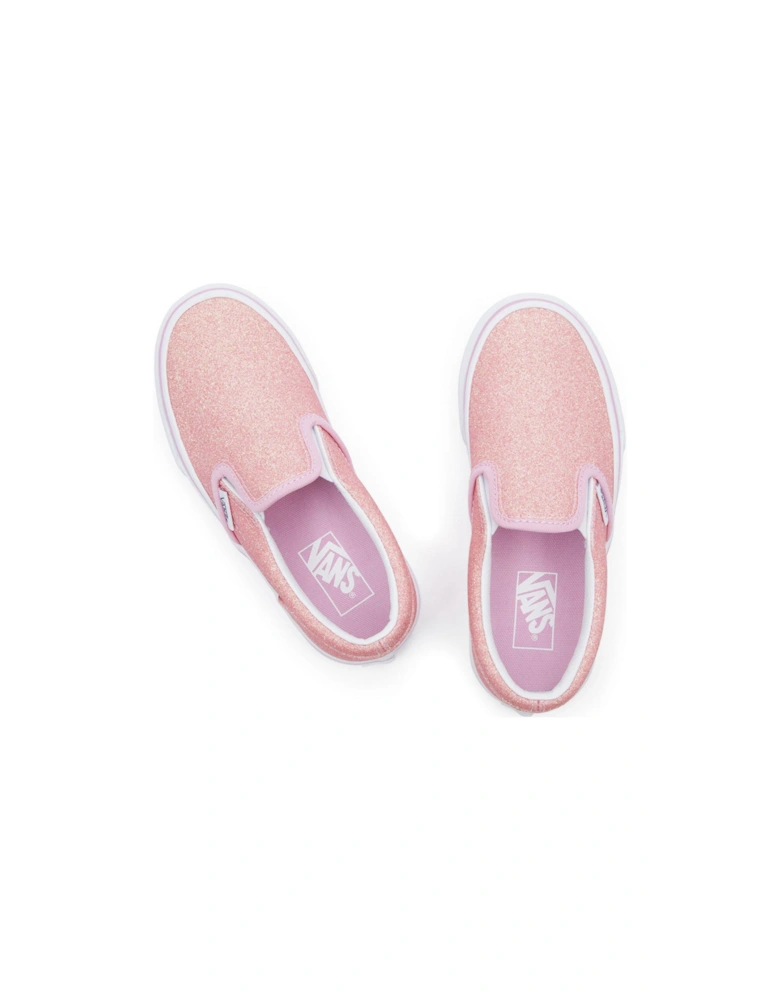 Kids Girls Classic Slip-On Trainers - Pink