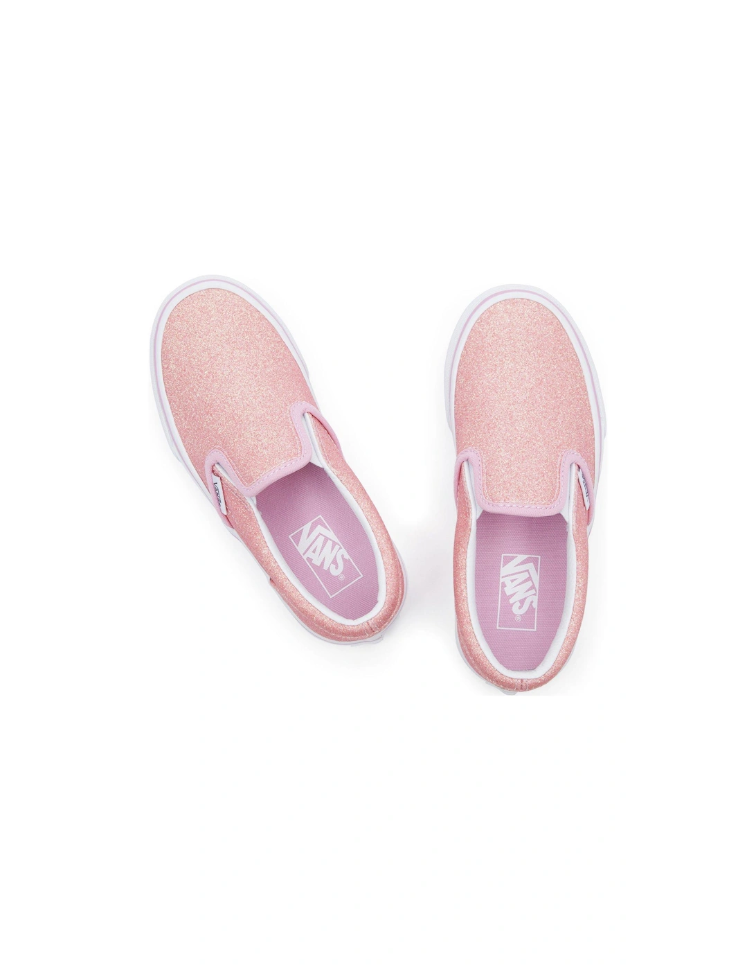 Kids Girls Classic Slip-On Trainers - Pink