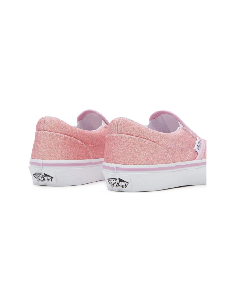 Kids Girls Classic Slip-On Trainers - Pink