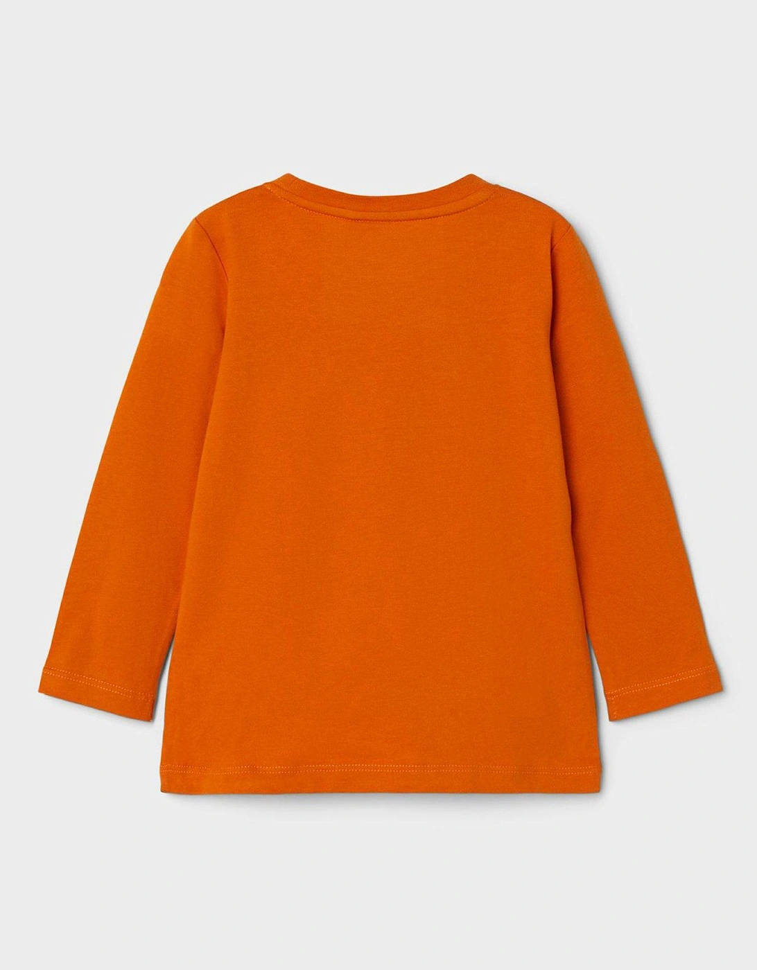 Mini Boys 3D Laces Hiking Long Sleeve Tshirt - Autumn Maple - Orange