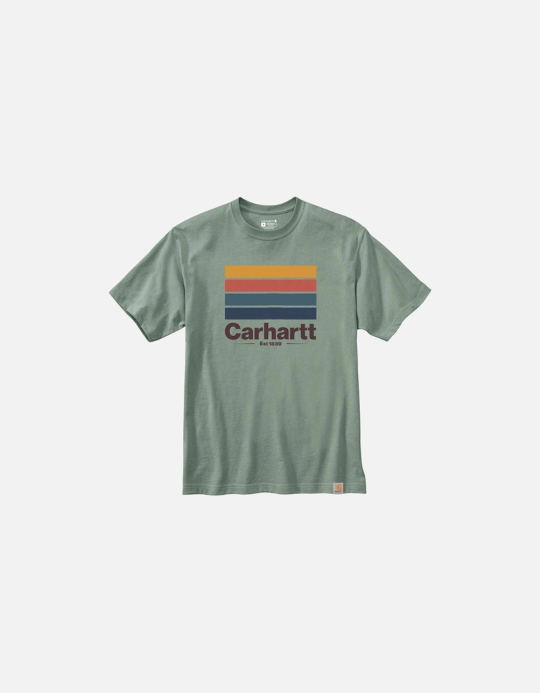 Carhartt Mens Line Graphic Short Sleeve T Shirt