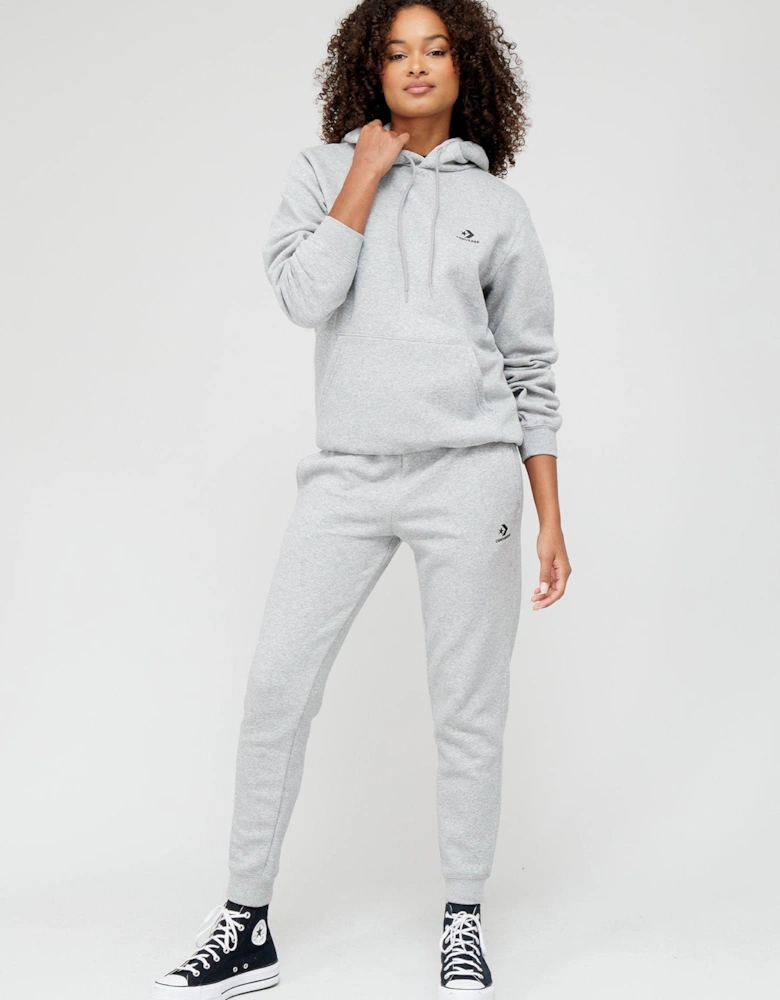 Womens Star Chevron Overhead Hoodie - Grey