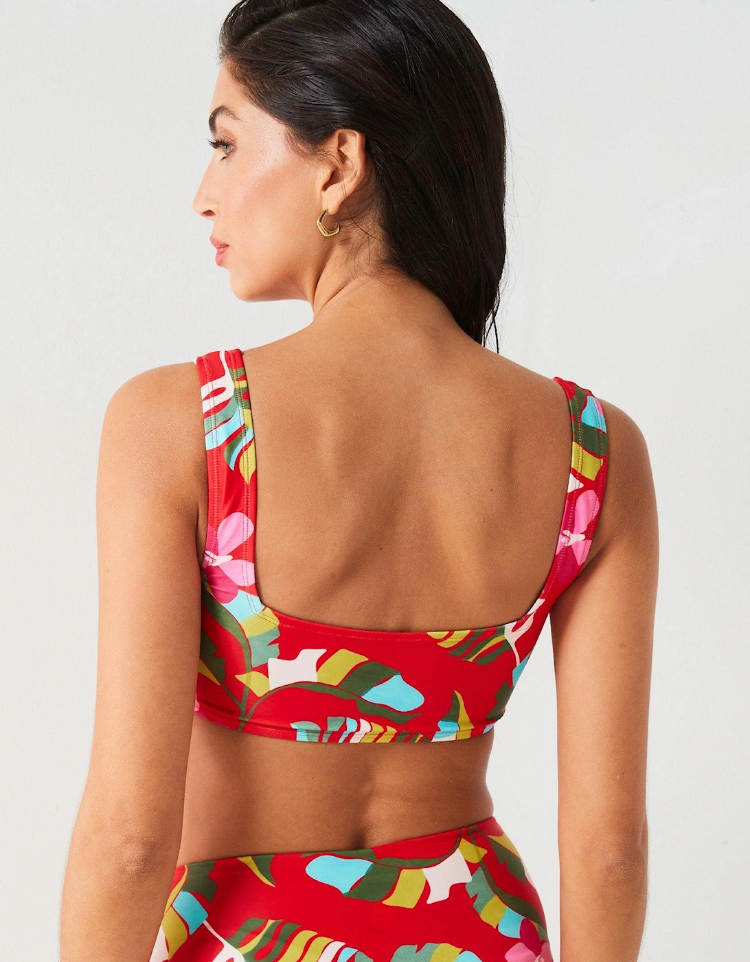 Mix & Match Scoop Neck Bikini Top - Bright Print