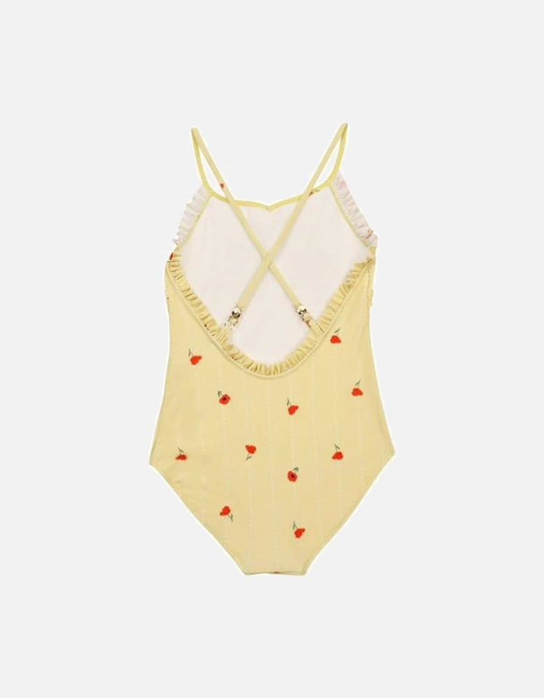Girls Lemon Poppy Swimming Costume