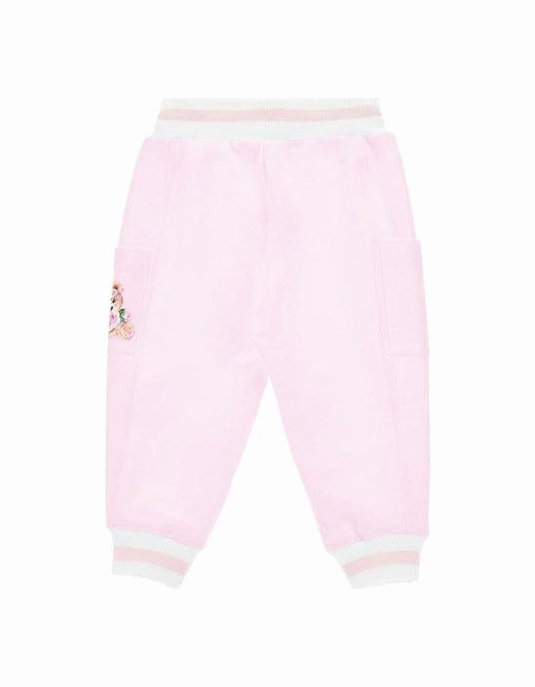 Baby Girls Pink Bear Joggers