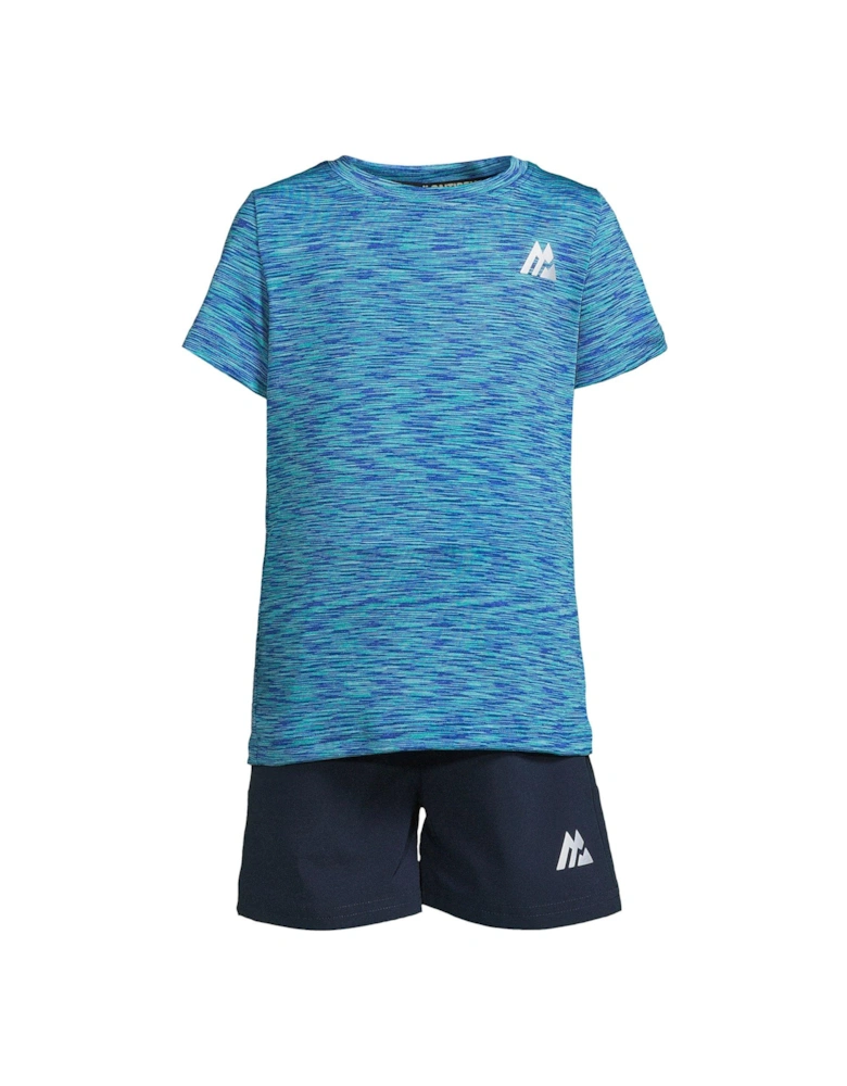Infants Trail Short Sleeve T-Shirt and Shorts Set - Blue