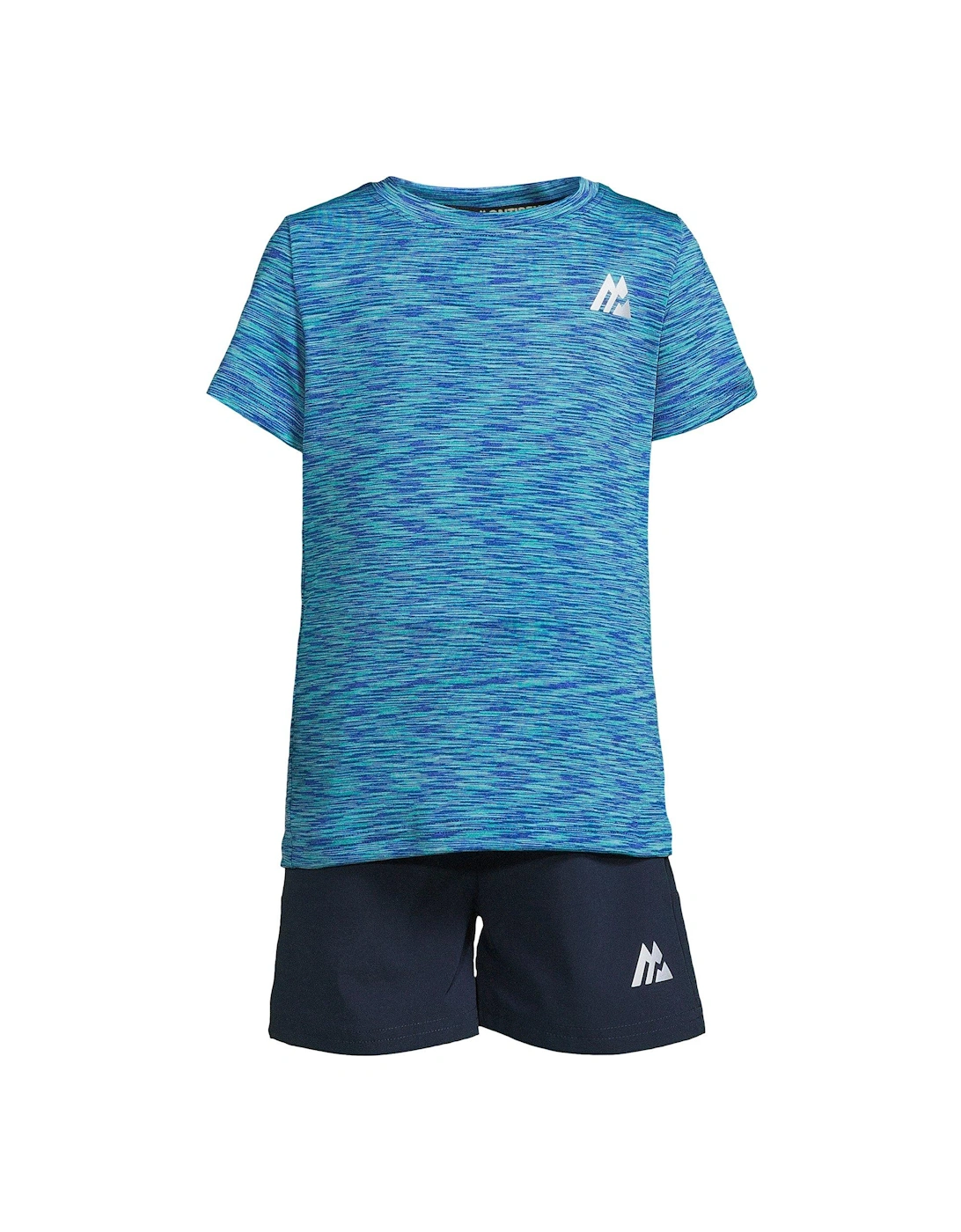 Infants Trail Short Sleeve T-Shirt and Shorts Set - Blue