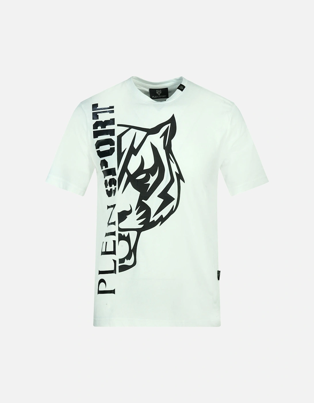 Plein Sport Tiger Side Logo White T-Shirt, 3 of 2