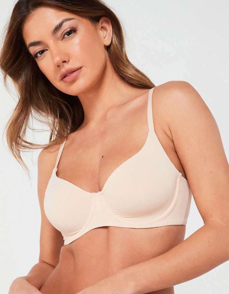 Vesta Non Pad Wire Bra - Beige