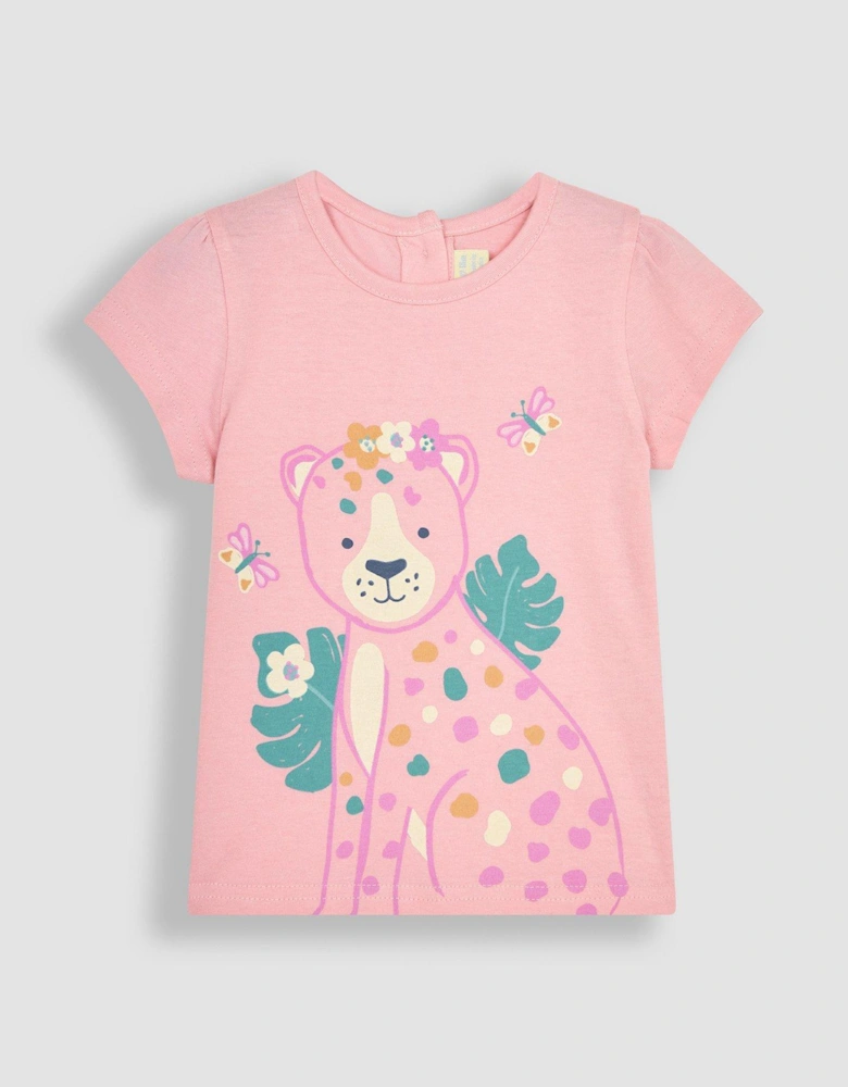 Girls 2-pack Cheetah T-shirts - Pink