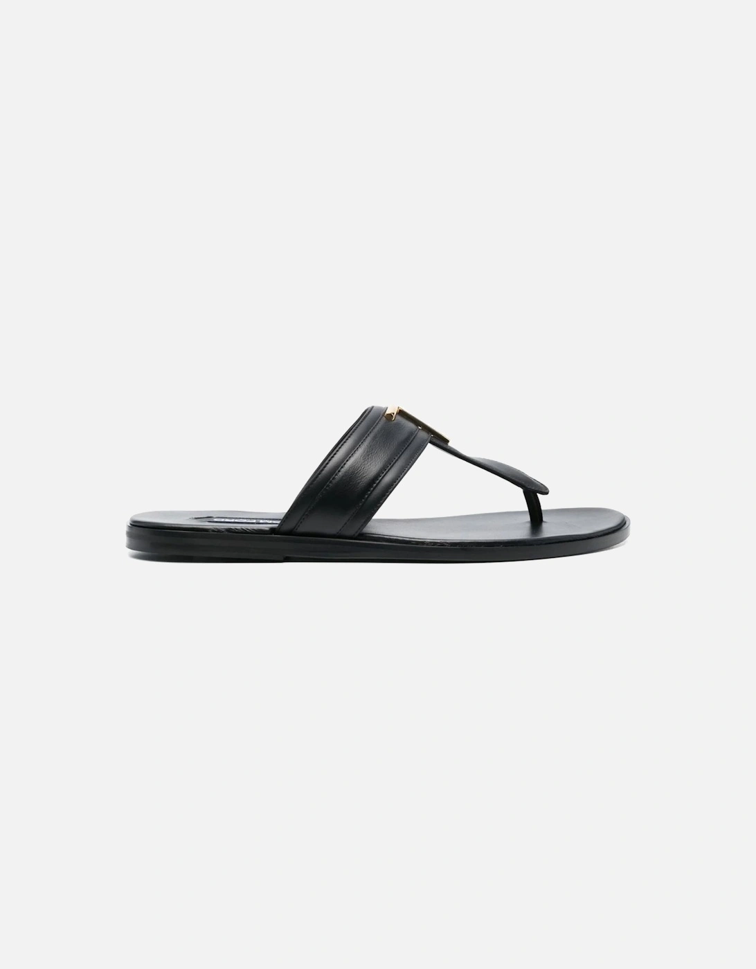 Smooth Leather Brighton Sandals Black, 6 of 5