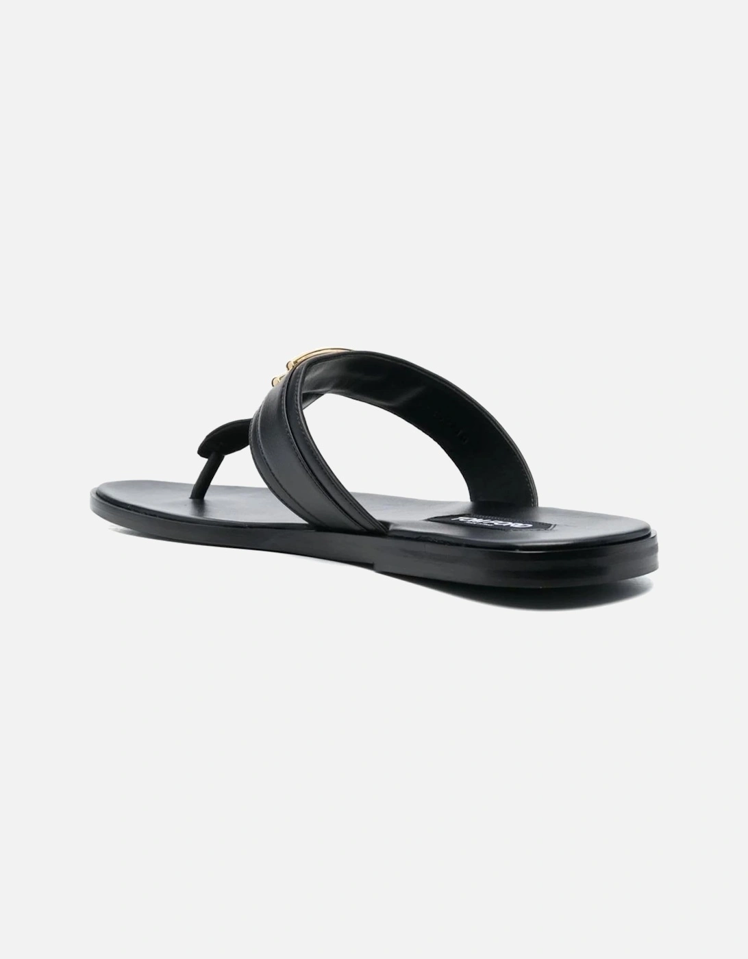 Smooth Leather Brighton Sandals Black