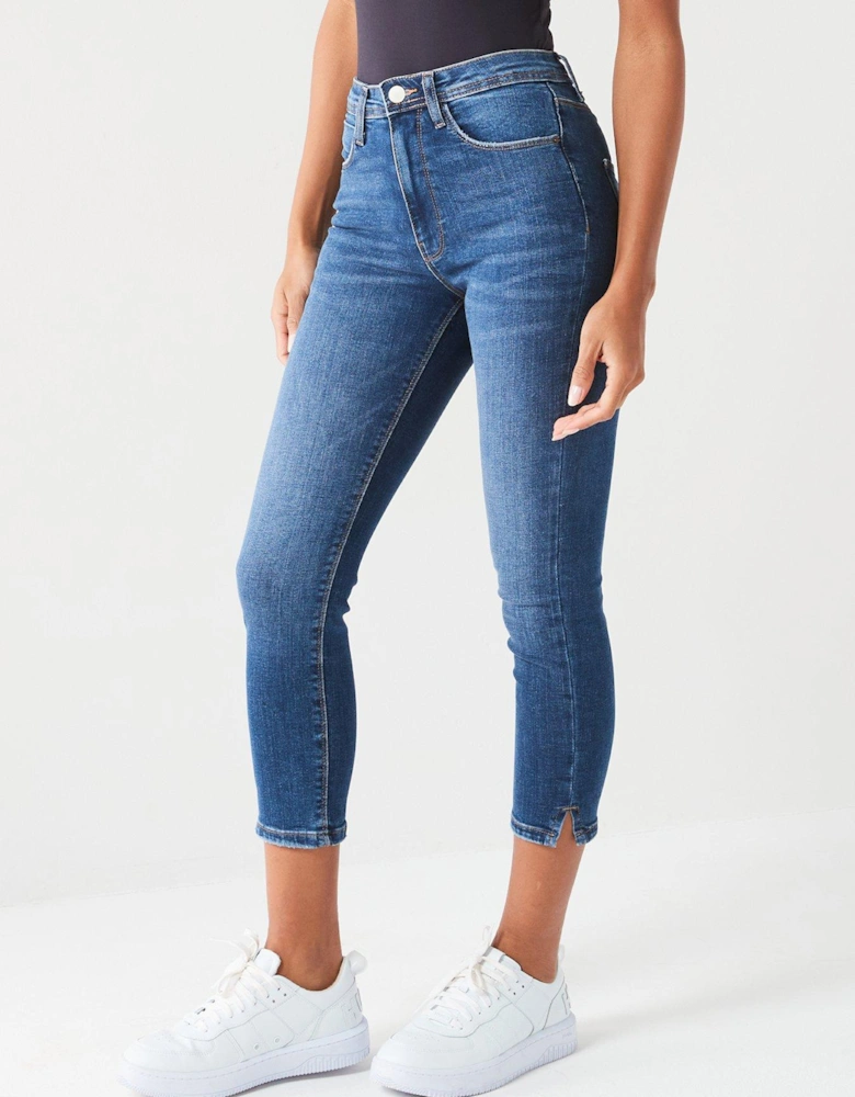 Skinny Denim Capri Jeans