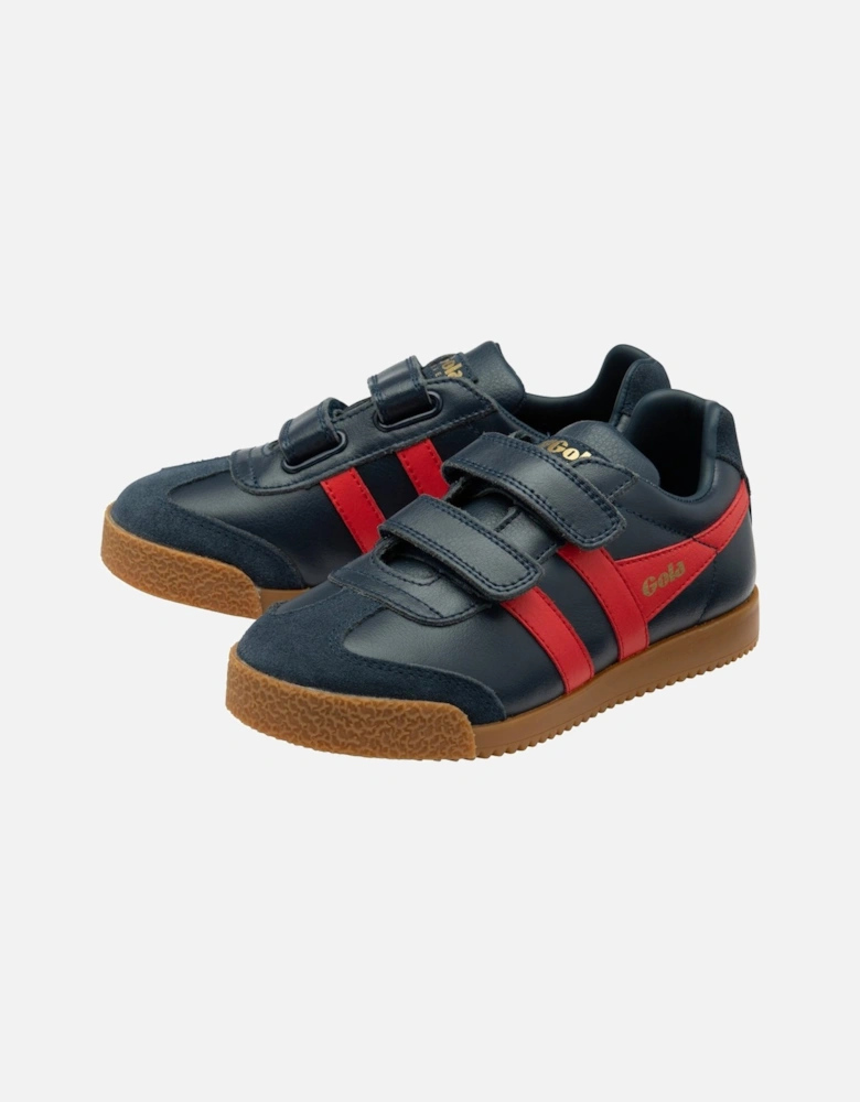 Harrier Leather Strap Boys Trainers