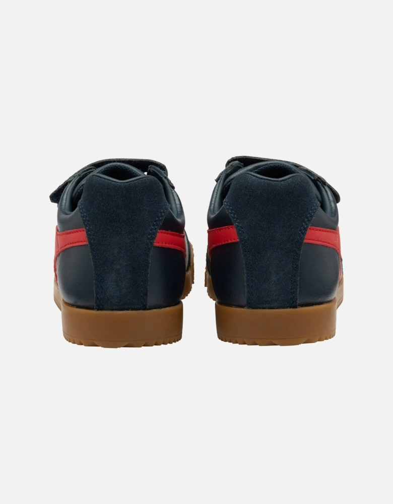 Harrier Leather Strap Boys Trainers