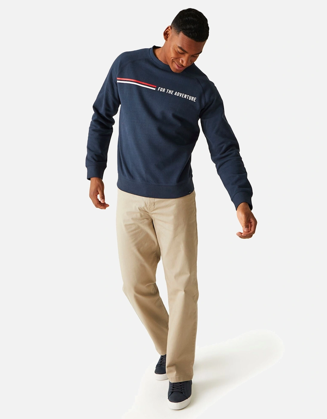 Men's Regatta Mens Nithsdale Crew Neck Sweatshirt - Navy - Size: M