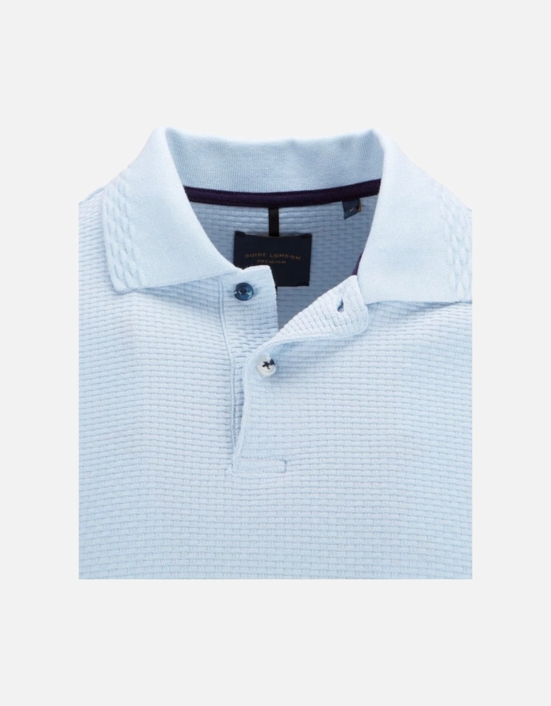 Combed Cotton Polo T Shirt Sky