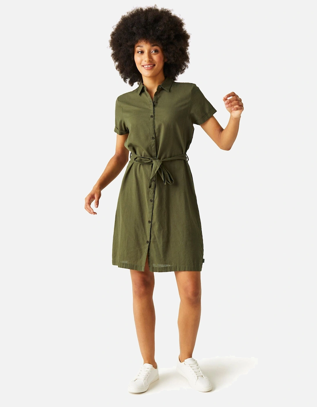 Womens Rema Coolweave Shirt Dress, 5 of 4