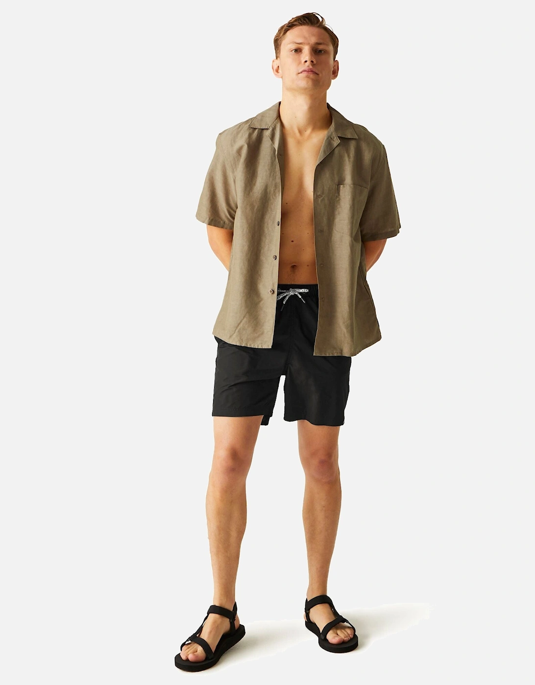 Men's Regatta Mens Mackleyna UV Protect Swim Shorts - Navy - Size: 44/32