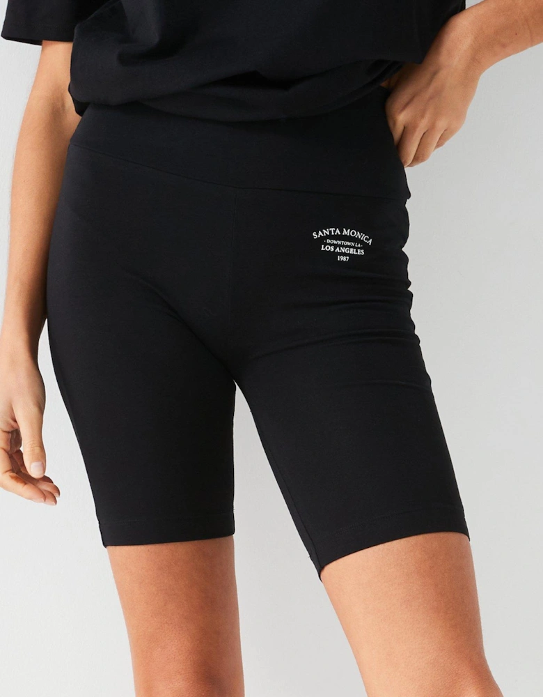 Ath Leisure Cycling Shorts - Black