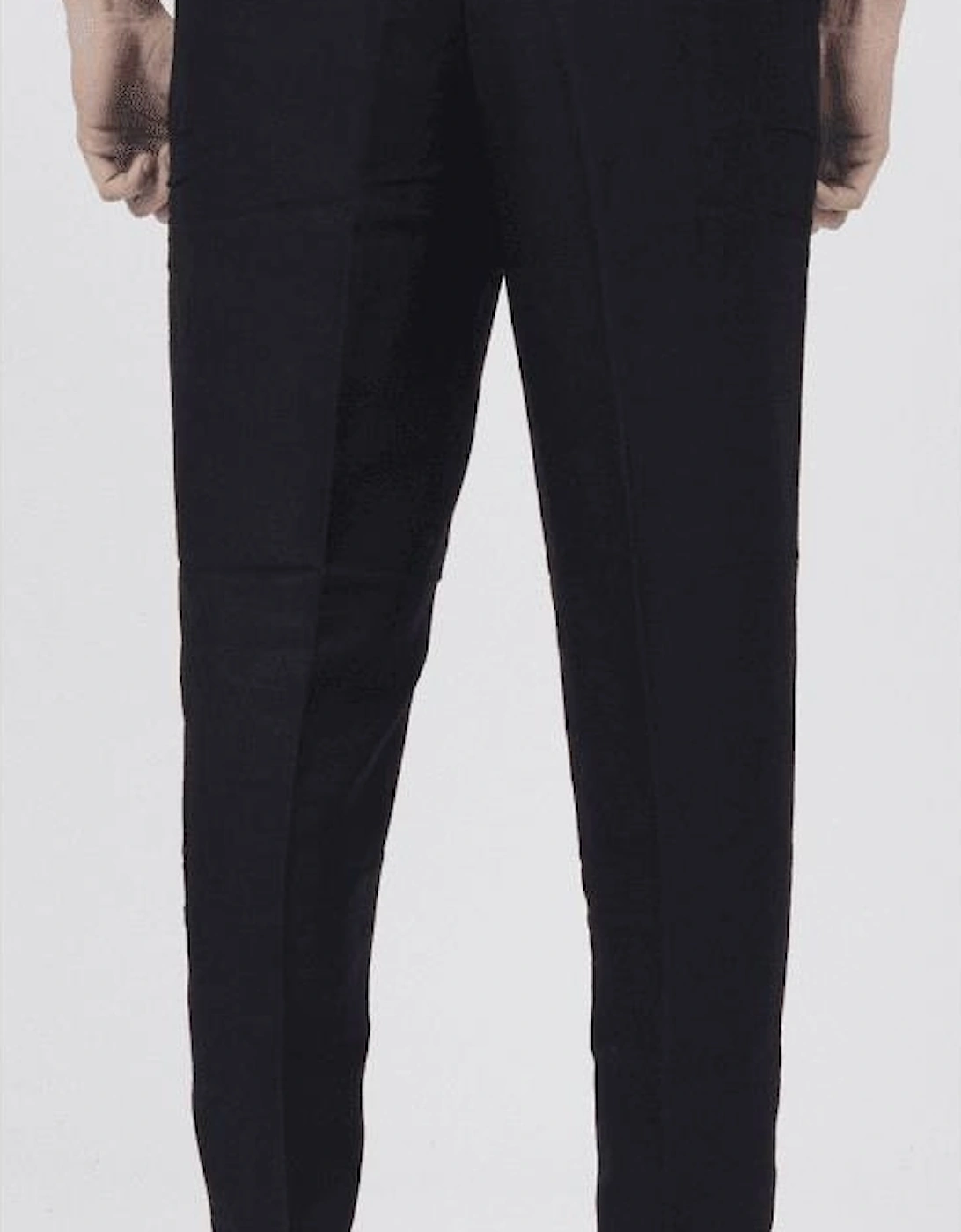 Cotton Black Linen Trousers