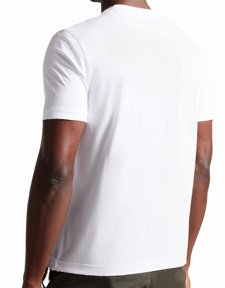 Mens Wilkin S/S Branded T-Shirt (White)