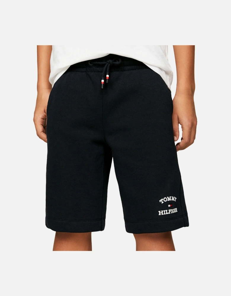 Youths Logo Sweat Shorts (Navy)