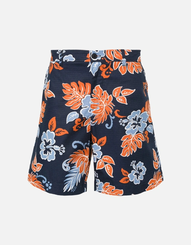 Floral Resort Shorts Navy