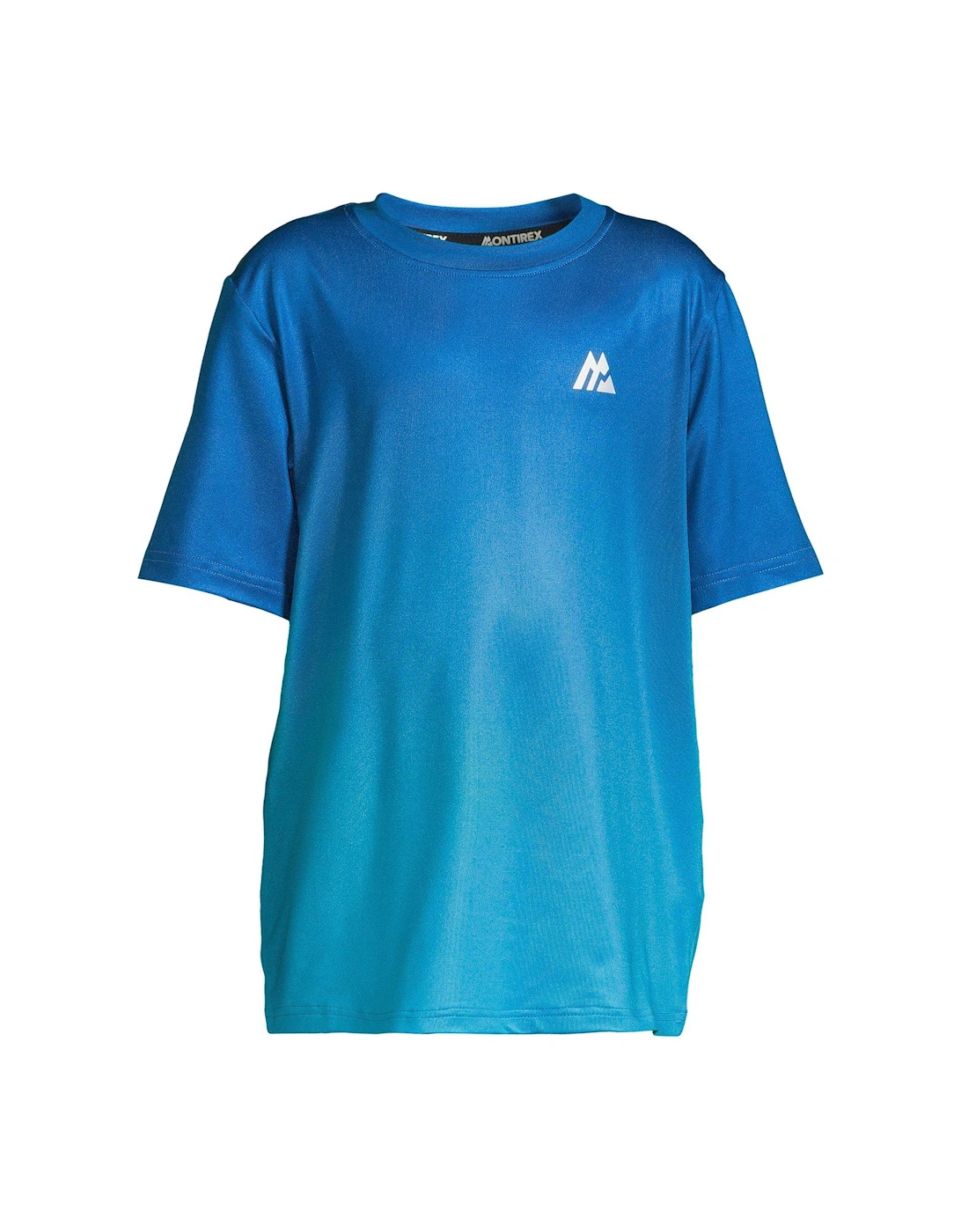 Junior Track Fade Short Sleeve T-Shirt - Blue