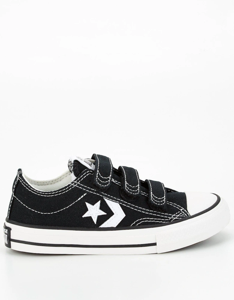 Kids Star Player 76 Ox Trainers - Black/white