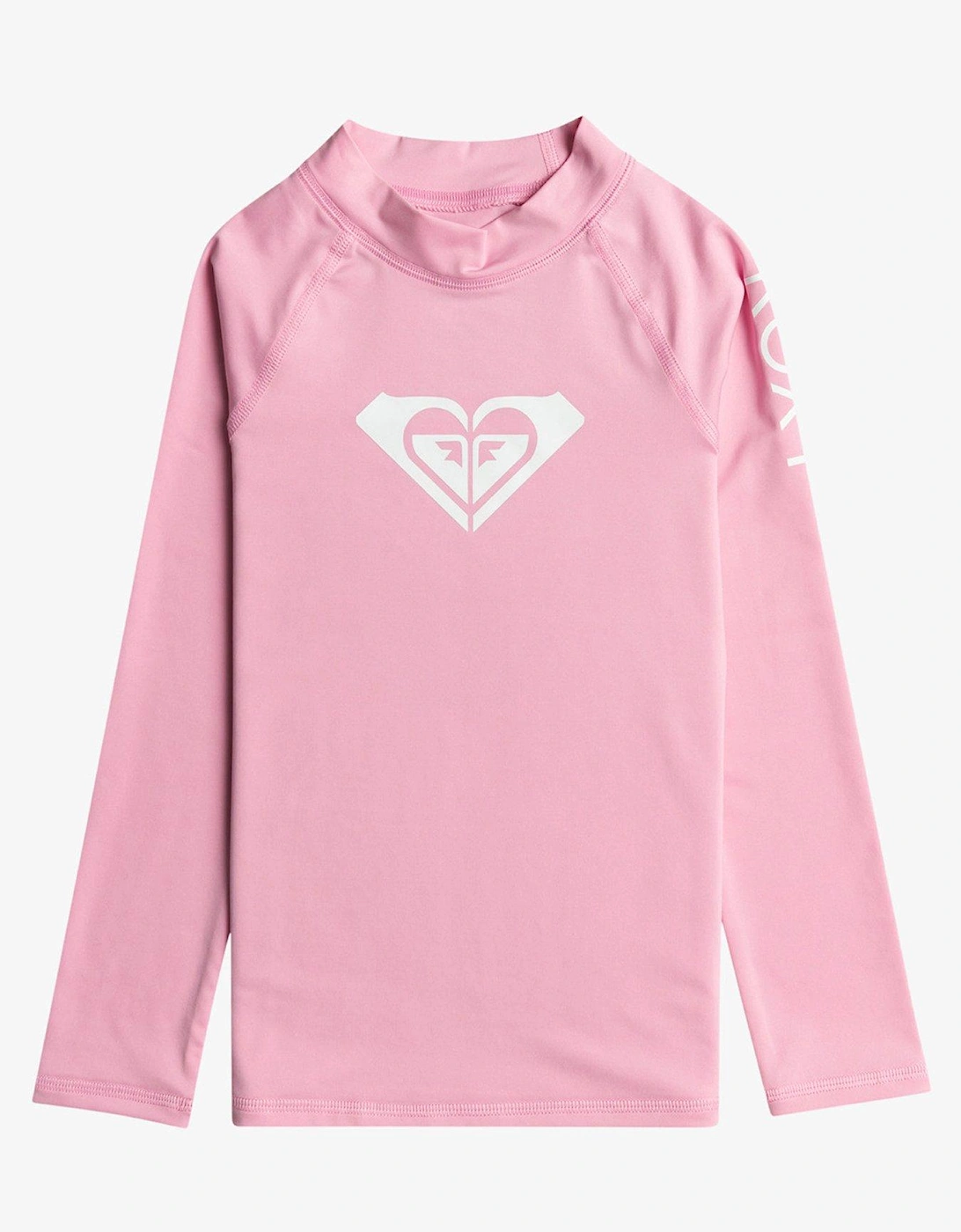 Girls Long Sleeve Rashguard With Upf 50 Sun Protection - Pink, 3 of 2