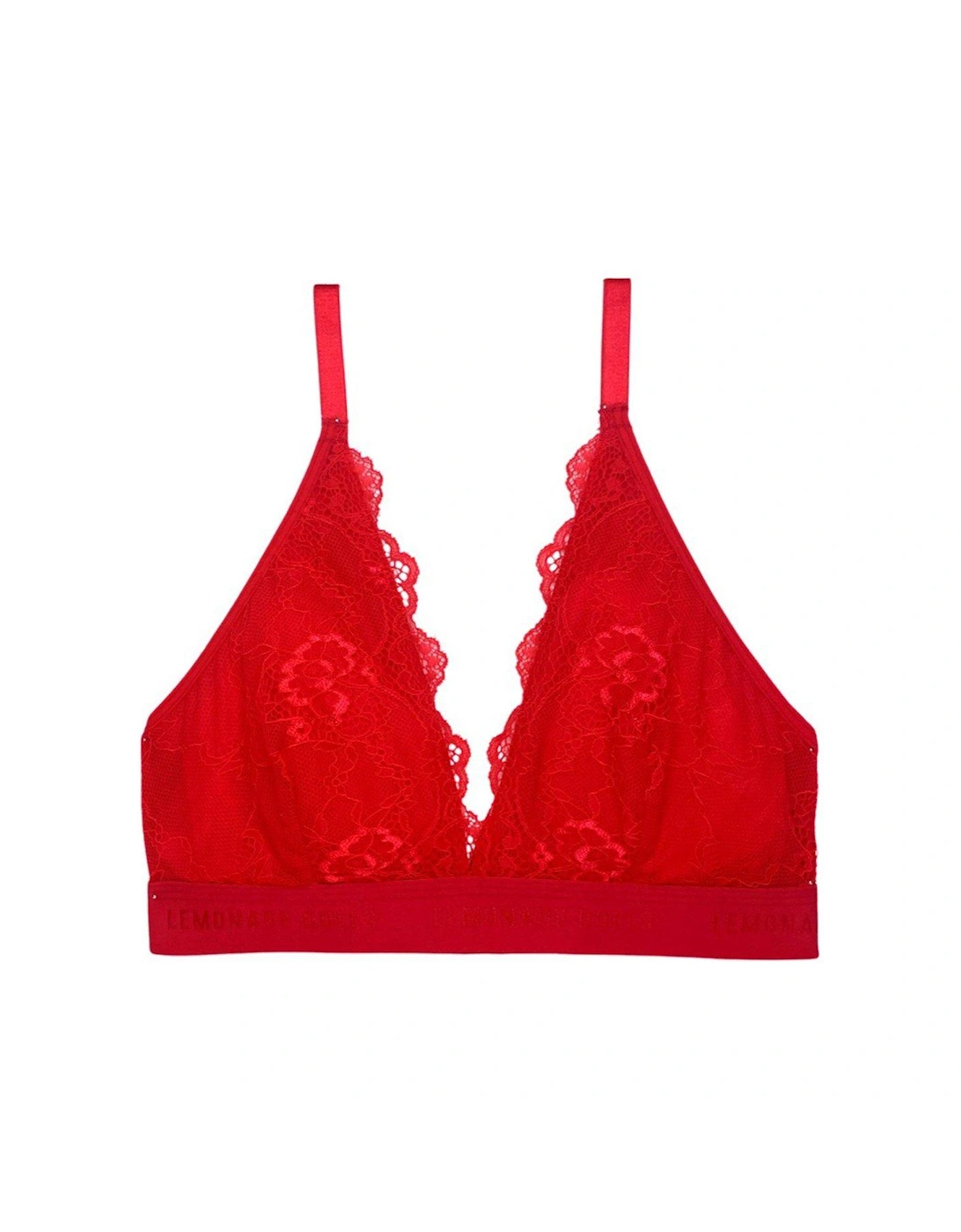 Lace Bralette - Red