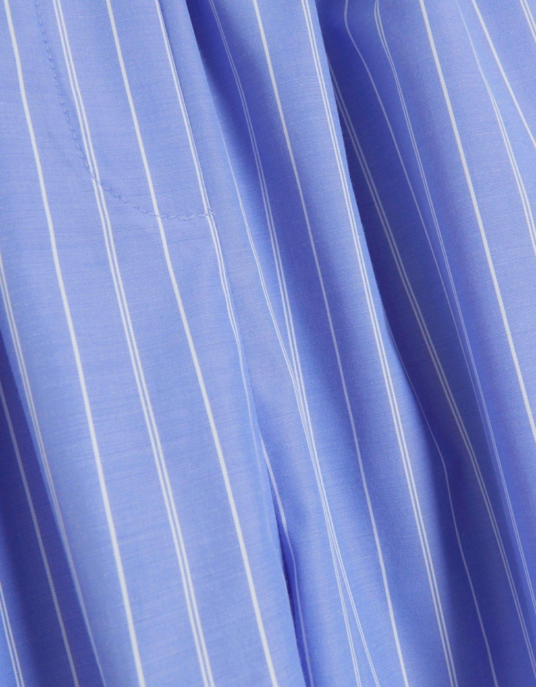 Stripe Poplin Shorts - Blue