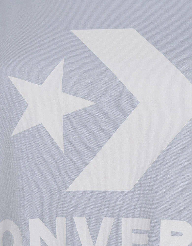 Gender Free Star Chevron Logo T-shirt - Light Blue