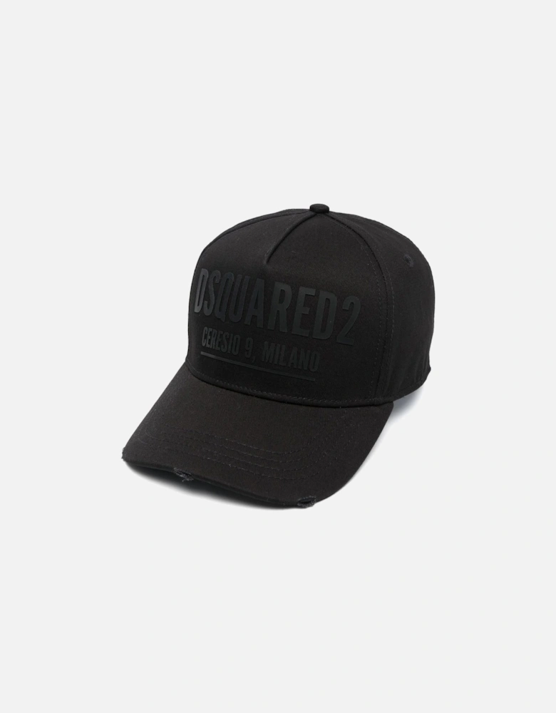 Black Ceresio 9 Logo Cap in Black