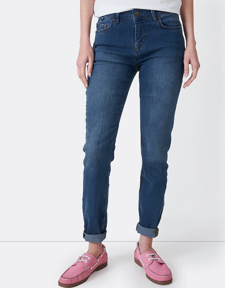 Women's True Skinny Jeans Worn Out Mid Wash