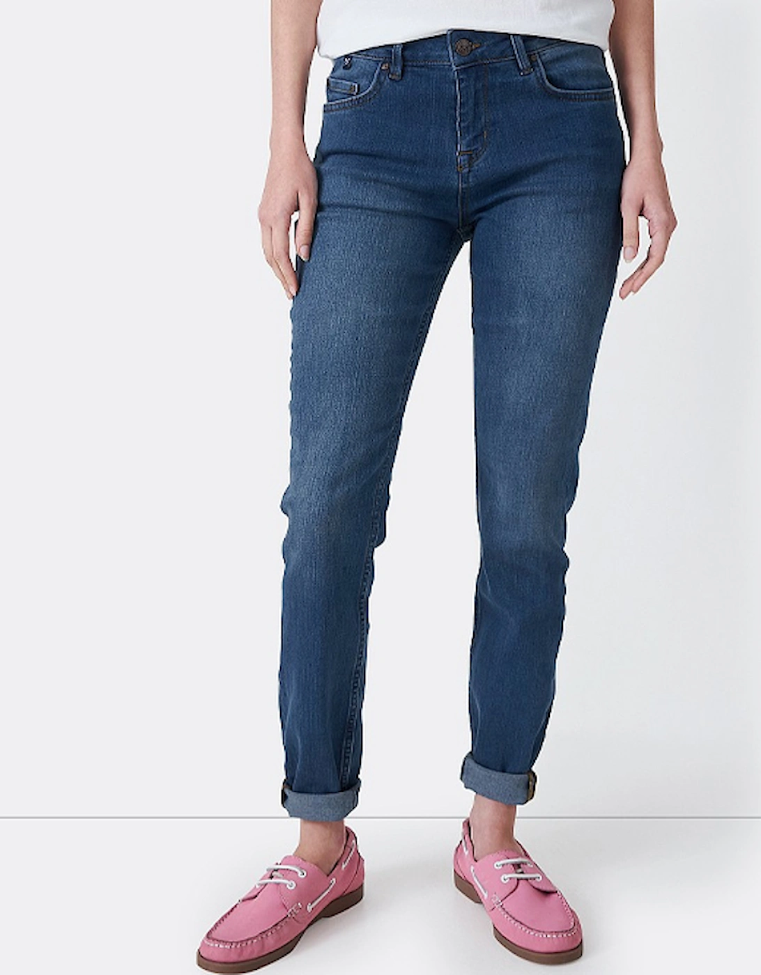 Women's True Skinny Jeans Worn Out Mid Wash, 5 of 4